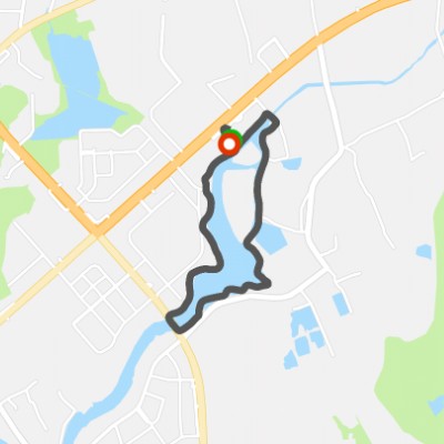 东岸湿地公园晨跑打卡第四天