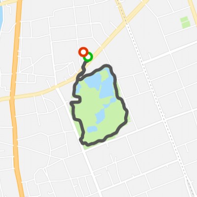 Qingcheng Trail walking route map in Hu He Hao Te Shi