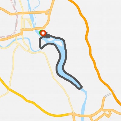 This route has no slopes and is along the Sanjiang River in Mianyang City. It is suitable for everyone's leisure sports. There are No.1 Bridge, Sanjiang Wetland Park, Sanjiang Dam, Youth Park and other attractions along the way. walking route map in Mian Yang Shi