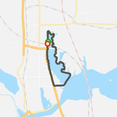 Yijia Lake walking route map in Huang Shi Shi