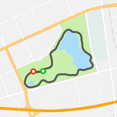 East lake walking route map in Jiayuguan City