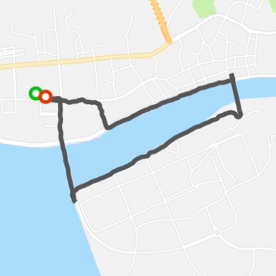 Lujiatun Bridge to the submarine tunnel walking route map in Zhou Shan Shi