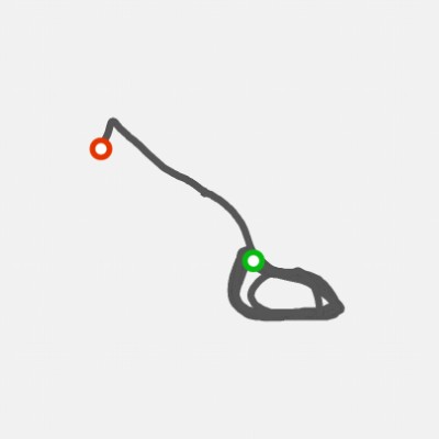 Creek walking route map in Pakenham