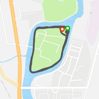 Nanshazhou Park walking route map in Guiyang