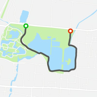 环龙亭湖晨跑线