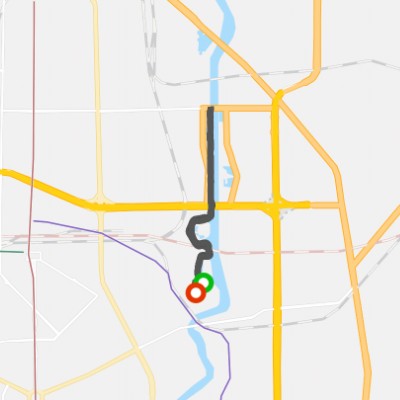 东湾半路过伊通河穿过拾光公园到长新桥