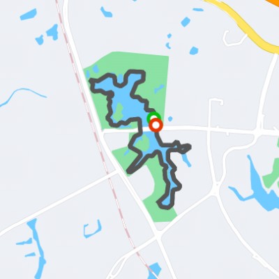 博爱湖环湖散步