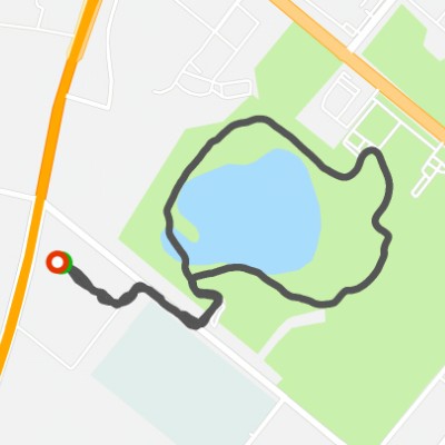 Wanbao Lake walking route map in Da Qing Shi