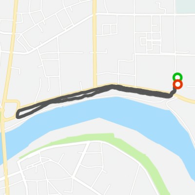 Round trip to Binjiang Peninsula North Plaza walking route map in Han Zhong Shi