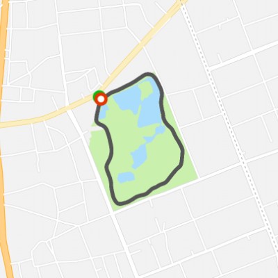 Qingcheng Park walking route map in Hu He Hao Te Shi