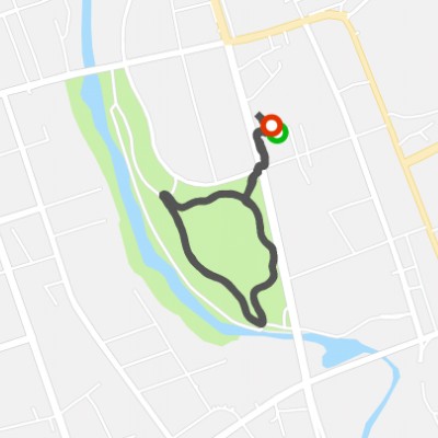 Every day is the same walking route map in Yu Lin Shi