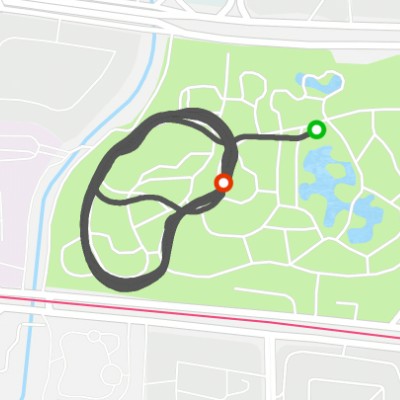 Pearl River Park walking route map in Guangzhou