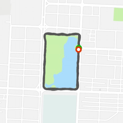 West Lake Park walking route map in Yang Jiang Shi