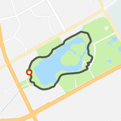 Yuhu Park walking route map in Ping Xiang Shi