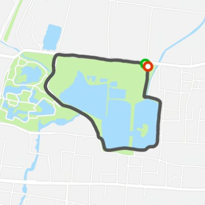 Huanlongting Lake Morning Run Line walking route map in Kai Feng Shi