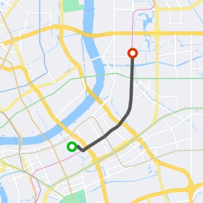 步行从家到东靖路