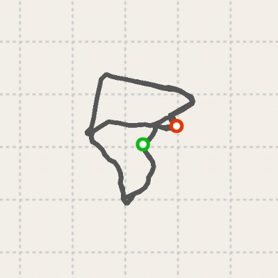 Longyan Mountain walking route map in Ji Lin Shi