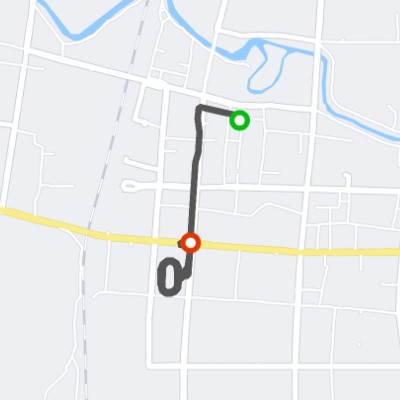 新华医院→体育馆(10圈)。适宜晨跑。