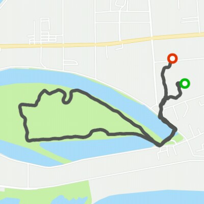 Lakeside park walking route map in Pan Jin Shi