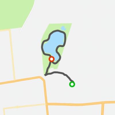 Runquan Lake walking route map in Zhang Ye Shi