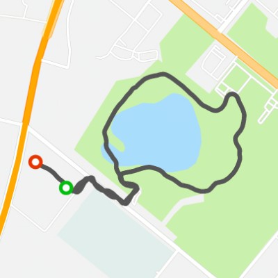 Wanbao Lake walking route map in Da Qing Shi