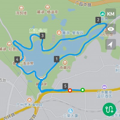 麓湖5km